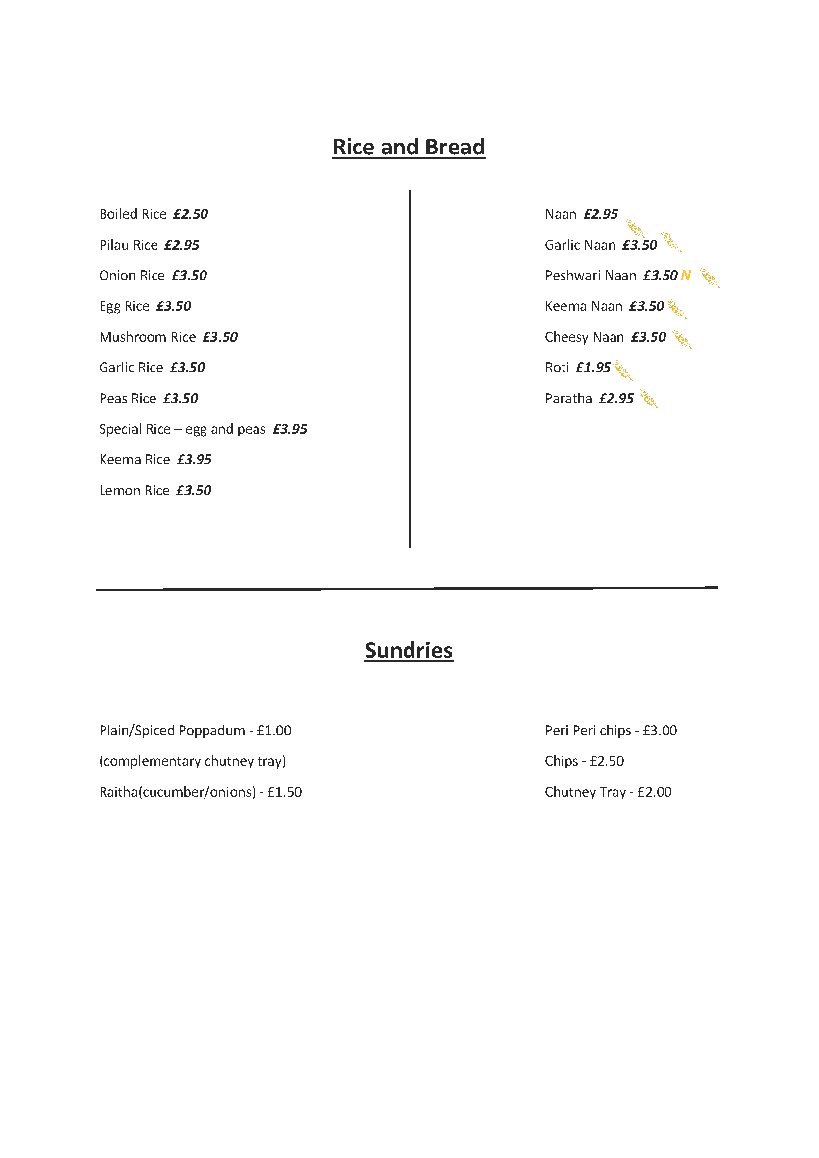 Menu 7